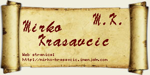 Mirko Krasavčić vizit kartica